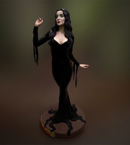 Morticia addams stampa - addams, 3d