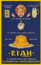 C3732) ALIMENTARI, ELAH IL MIGLIOR DOLCE PER FAMIGLIA. VERSO CON PUBBLICITA'. VG