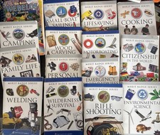 15:Boy Scouts Of America BSA Merit Badge Series libri lotto di 14 manuali Webelos
