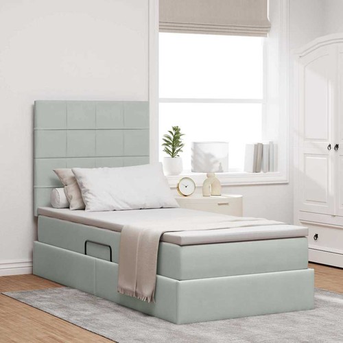 Letto con contenitore led - letto,
