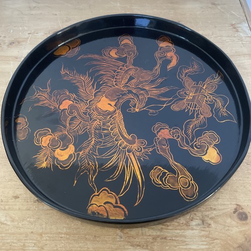 Vintage japanese black lacquer - black,