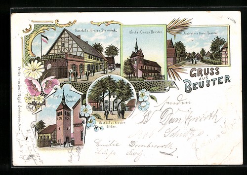 Litografia beuster gasthof - litografia, beuster,
