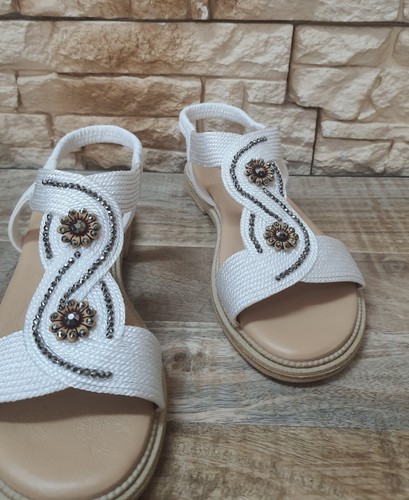 Sandali donna comfort bianche - sandali,