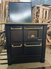 Imar stufa a Legna con piastra di cottura, colore atracite, dim. 86x86 cm