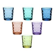 SET 6 BICCHIERI IN VETRO COLORATO DA 37,5 CL PER UNA TAVOLA ELEGANTE  