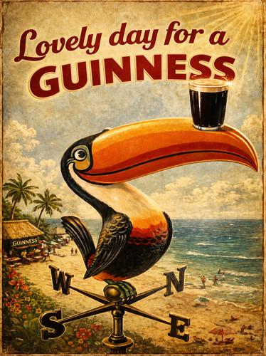 Lovely day guinness retro - day,