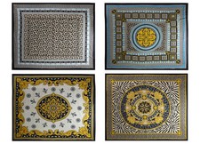 Telo Mare Tenda Parasole Spiaggia Grande Antisabbia Batik Barocco