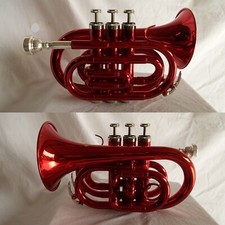 ETOILE tromba pocket  tascabile laccata rossa + case in foam x studio viaggio ?