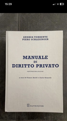 Manuale diritto privato - manuale,