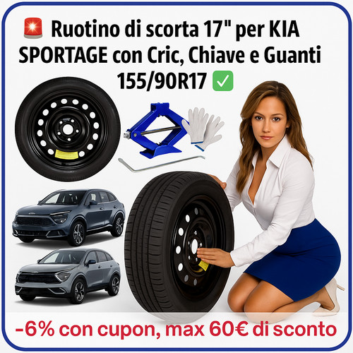 Ruotino scorta 17 kia - di, 17"