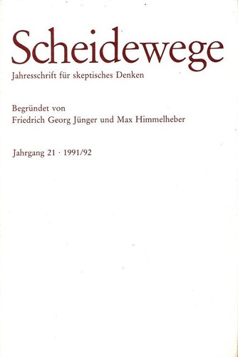 Scheidewege jahrgang - 21,