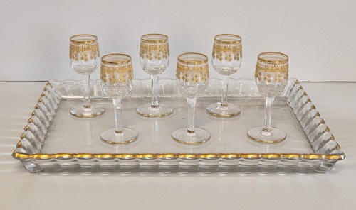 Antico set rosolio vassoio - set,