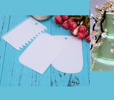 SPATOLE PER DOLCI TORTE Cake Design Pasticceria Utensili IN PVC SET DI 3 PEZZI