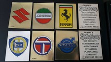 Lotto 6 Figurine Panini's Stickers, anni 80, marchi auto, moto, Edizioni Panini 
