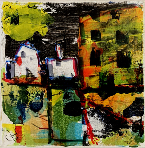 Quadro astratto acrilico