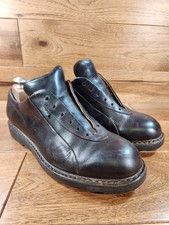 Paraboot Tursi Cross Oxford in pelle marrone punta liscia taglia UK 8,5, US 9,5 *senza lacci*