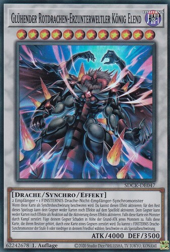 Drago rosso incandescente - drago,