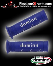 manopole Domino XM2 blu bianco Kawasaki Eliminator En 500 Gpx Gpz Gtr 1400 Kfx