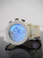 Orologio cronografo Nixon 42-20 gomma bianco A309 nuovo senza etichette