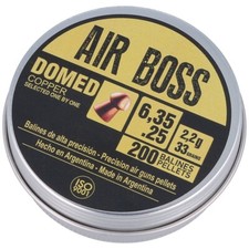 Apolo Air Boss Pellet per pistola ad aria compressa in rame a cupola .25 / 6,35 mm, 200 pz (E 30200)