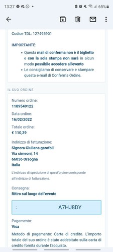 Biglietto vip gold - gold, pass