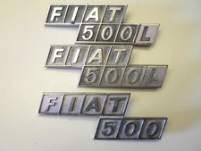 Fiat 500 d'epoca-Sigle-fregi-emblemi per modelli F-R-L