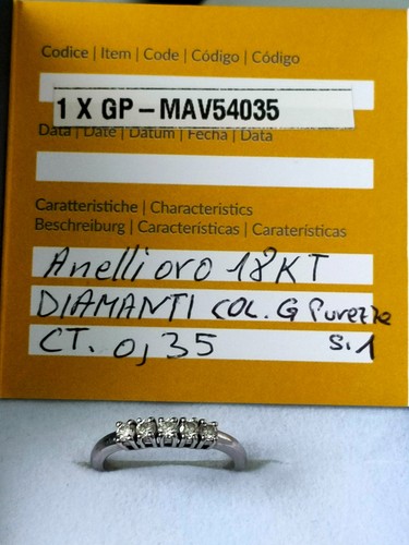 Veretta oro diamanti nuova - diamanti,