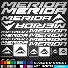 18x MERIDA Vinile Decalcomania