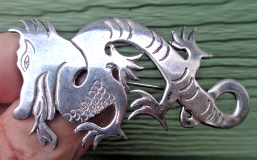 Spilla drago argento sterling - drago,