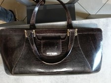 Borsa in pelle con texture di