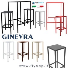SET TAVOLO SGABELLI BAR PUB BISTROT PIZZERIA GINEVRA SNACK MONOBLOCCO ROBUSTO
