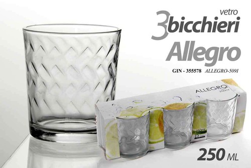 Set bicchieri tavola - set, 3
