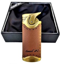 Accendino pelle con fiamma - accendino,