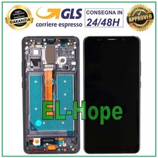 DISPLAY OLED FRAME PER HUAWEI MATE 10 PRO BLA-L09 L29 TOUCH VETRO SCHERMO NERO
