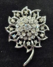 Spilla scintillante bianca