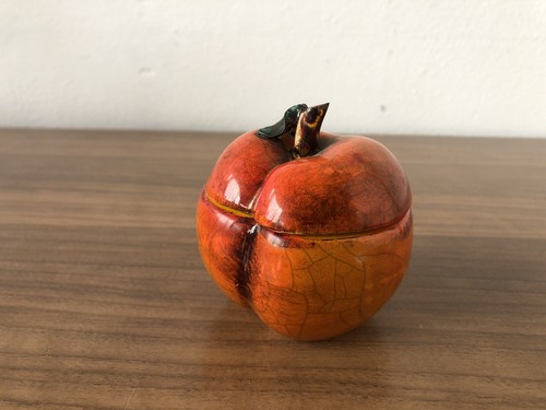 Mela ceramica scatola - ceramica, con