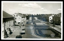 SVEZIA Nockeby Stoccolma anni '30. Street View. Cartolina fotografica reale