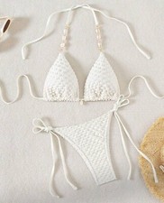 Bikini donna bianco set - donna, bianco|set