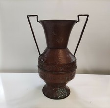 ANFORA IN RANE BATTUTA E FATTA A MANO ARTIGIANATO ANTICO VINTAGE ITALIA