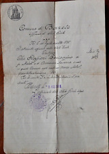 Comune di BARETE (L'Aquila) 2 documenti 1911, 1914