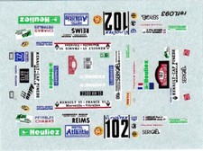 Decal 1/43 Renault R4 Rally Montecarlo '93 #102 NO Name decals