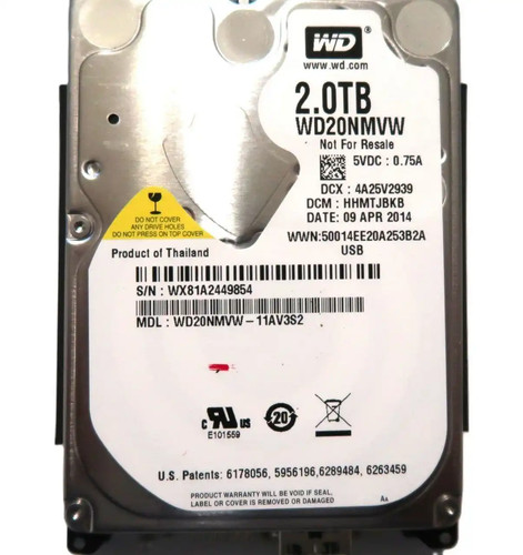 Black 2tb 15mm - wd, 3.0