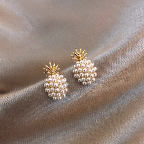 Orecchini perno ananas - orecchini,