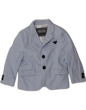 Giacca blazer CESARE PACIOTTI bambino ragazzo 2 bottoni 12-18 mesi blu a righe AF09