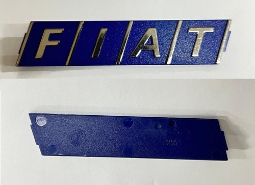 Scritta fiat blu anteriore - scritta,