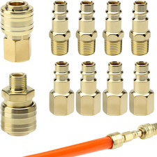 10 Pcs Attacchi Connettore Rapidi Europei, 1/4"BSP Raccordi Aria Compressa Europ