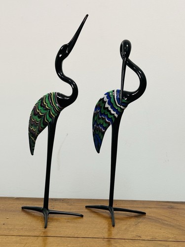 Coppia aironi in murano - di,