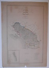 Lucca, due grandi stampe originali ‘800, “Provincie di Lucca e Massa Carrara”