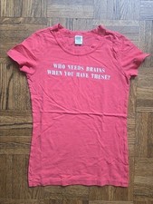 T-shirt vintage Abercrombie Fitch che ha bisogno di cervello quando hai queste taglia small