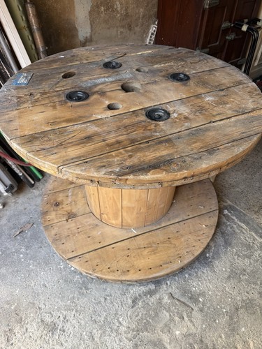 Bobina legno con ruote porta - legno,